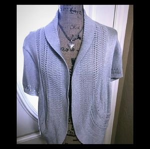 CATO size 22/24W light gray cardigan
